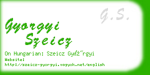 gyorgyi szeicz business card